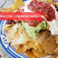 gluten free + vegetarian nachos