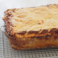 Lasagne – the first dish out of the oven