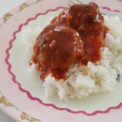meatballs rice