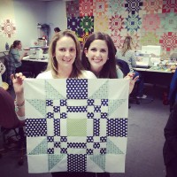 doing a quilt class with Camille of Bonnie & Camille