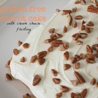 carrot cake + cream cheese frosting (gluten free)