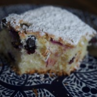 lemon + blueberry cake (gluten free)