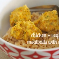 chicken + vegie balls with rice in your thermomix