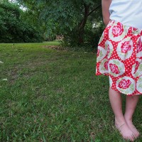 super easy girls skirt to sew