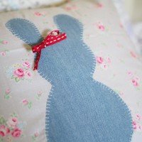 how to make an Easter bunny cushion